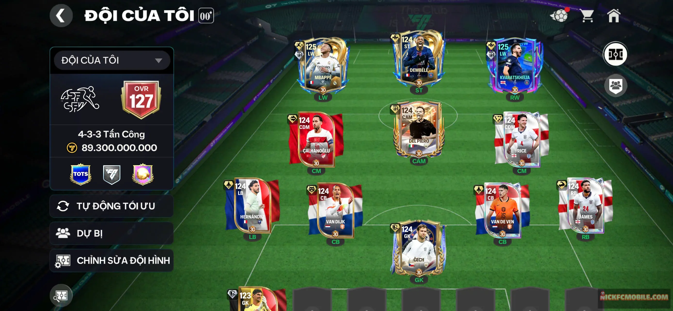 Ms427 Ovr 127  Kravat UCL + M3p Utots cực xin, dư nhiều hhtd đổi đc 1 thẻ 125 nữa