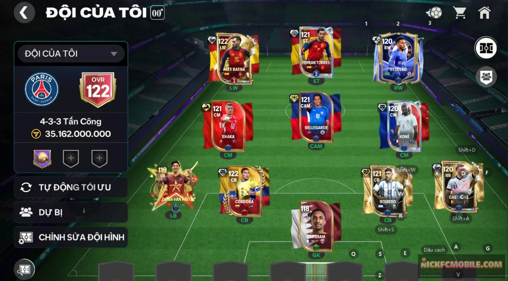 Acc ovr 122 4 cthu 119, khung đẹp, còn nvu trở lại,...