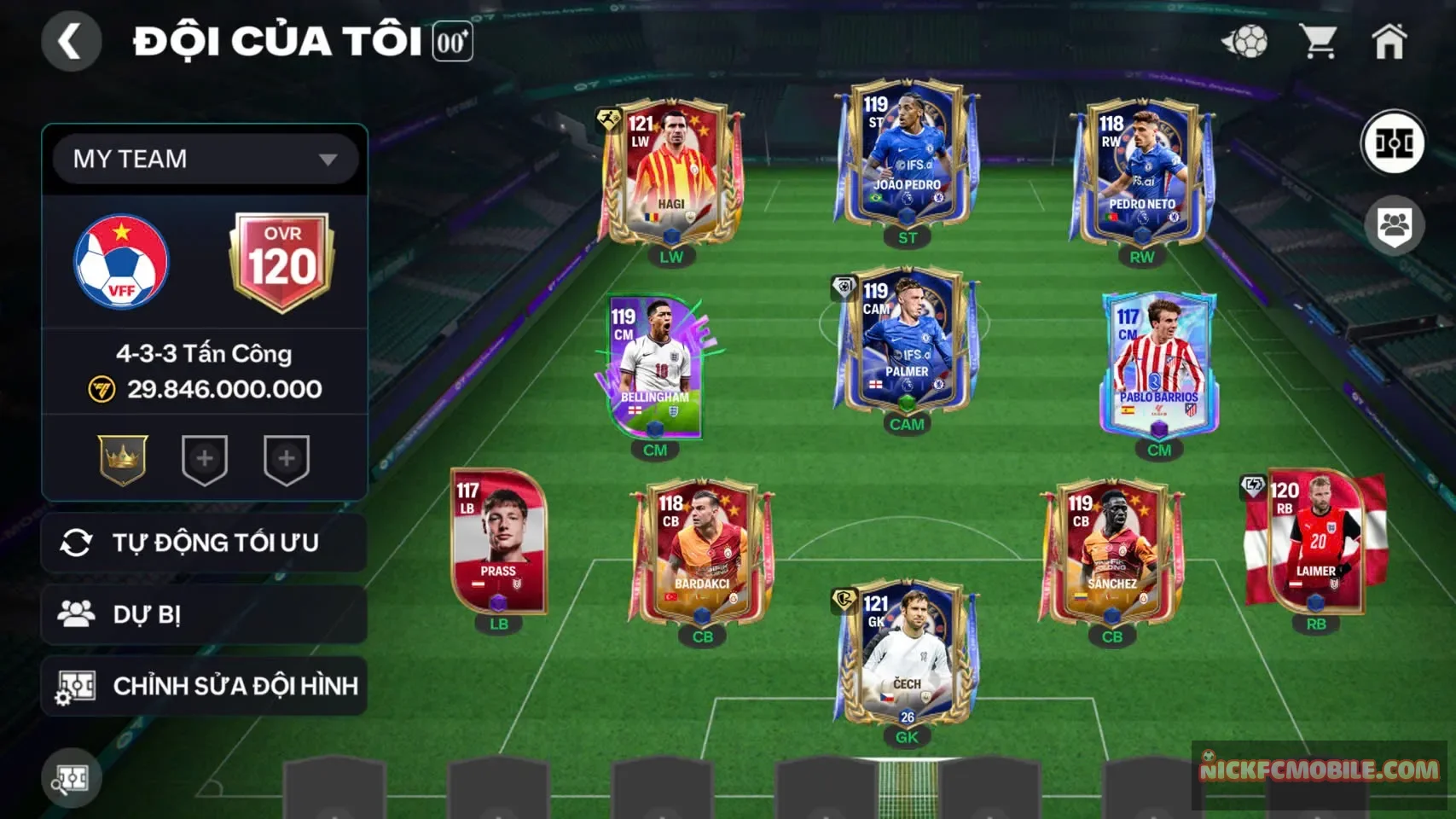 Acc ovr120 có 2cthu119 2cthu118 mùa mới