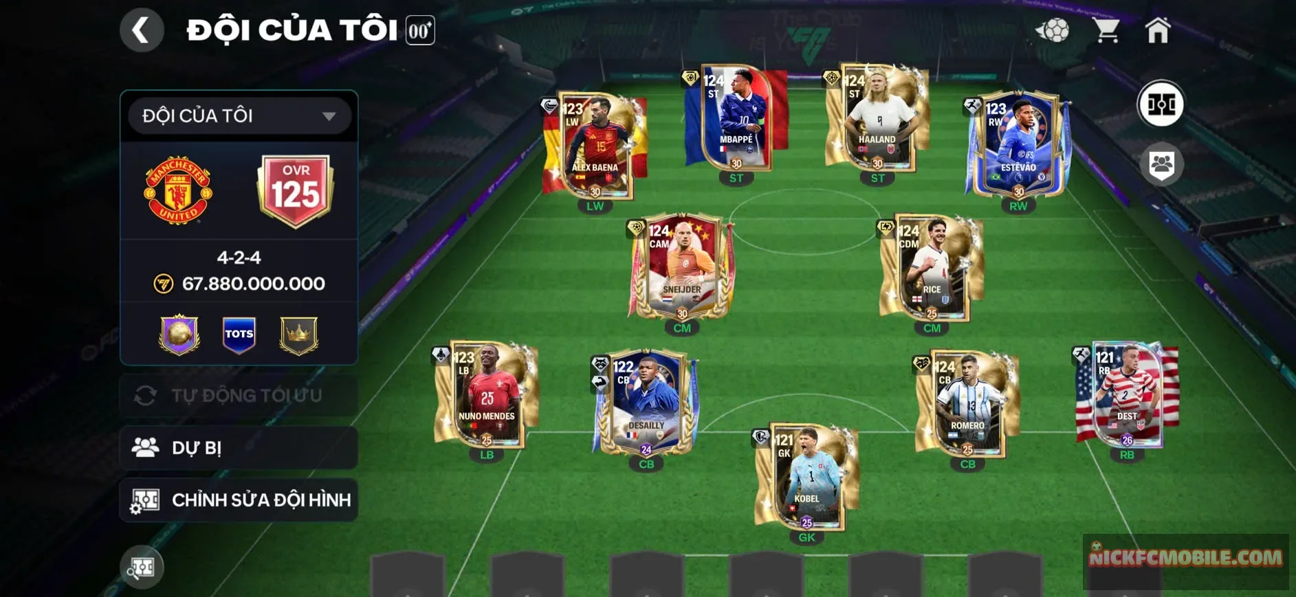 ACC OVR 125+ , DƯ GẦN 5K MẢNH SAO , 6 CẦU THỦ 119, 5 CẦU THỦ 118 ACC NGON LEO RANK 10 SAO AE LẤY GEM VÀ THĂNG HẠNG