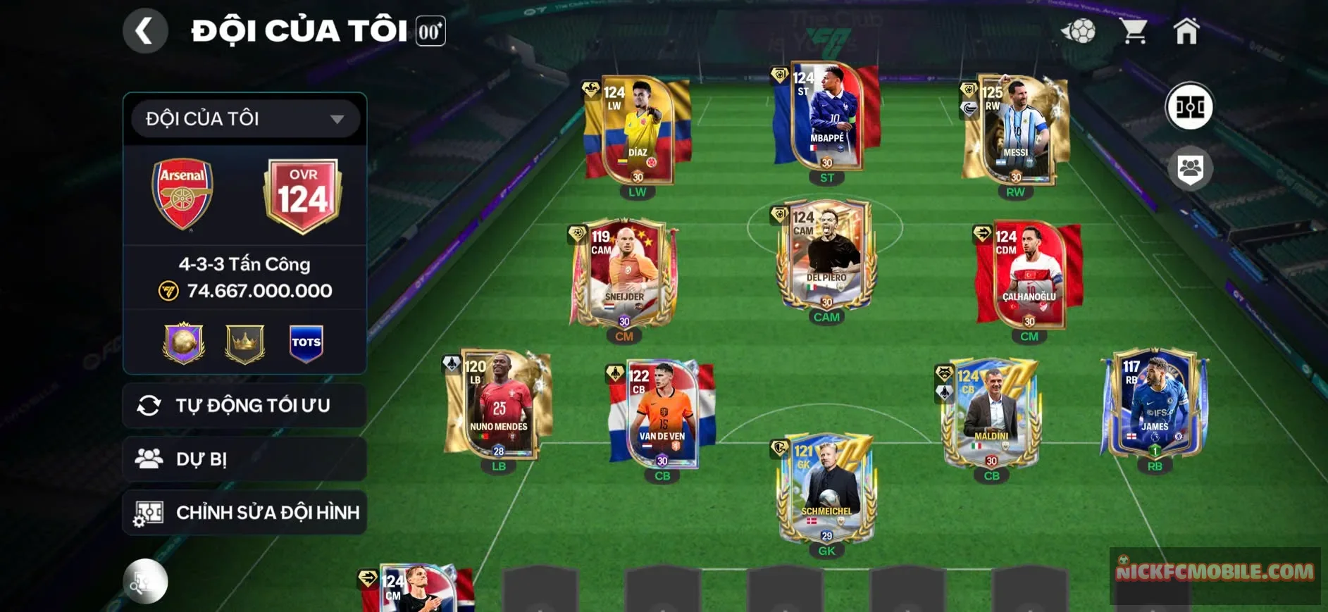 MESSI + MALDINI OVR 125, 8 CẦU THỦ 119 NGON, RANK CHƯA ĐÁ CHO AE CÀY LẤY THĂNG HẠNG VÀ GEMS