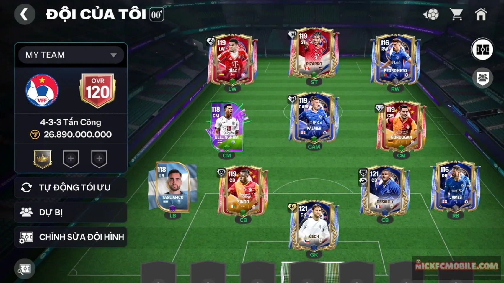 Acc ovr120 có 2cthu119 6cthu118 có playstyle