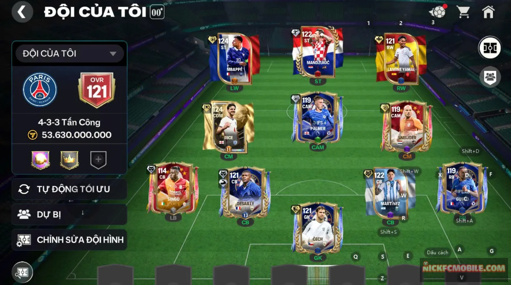 Acc 7 cthu 119 top game (m3p, cech, snider, yamal, rice, desali...) khung đẹp...