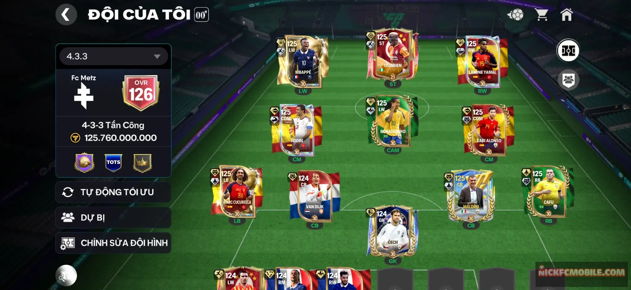 Acc cực ngon
Sắp đủ huy hiệu lên ovr 127
Dư nhiều cầu thủ dự bị và tài nguyên
Sẵn 2 sổ đăng nhập cho anh em