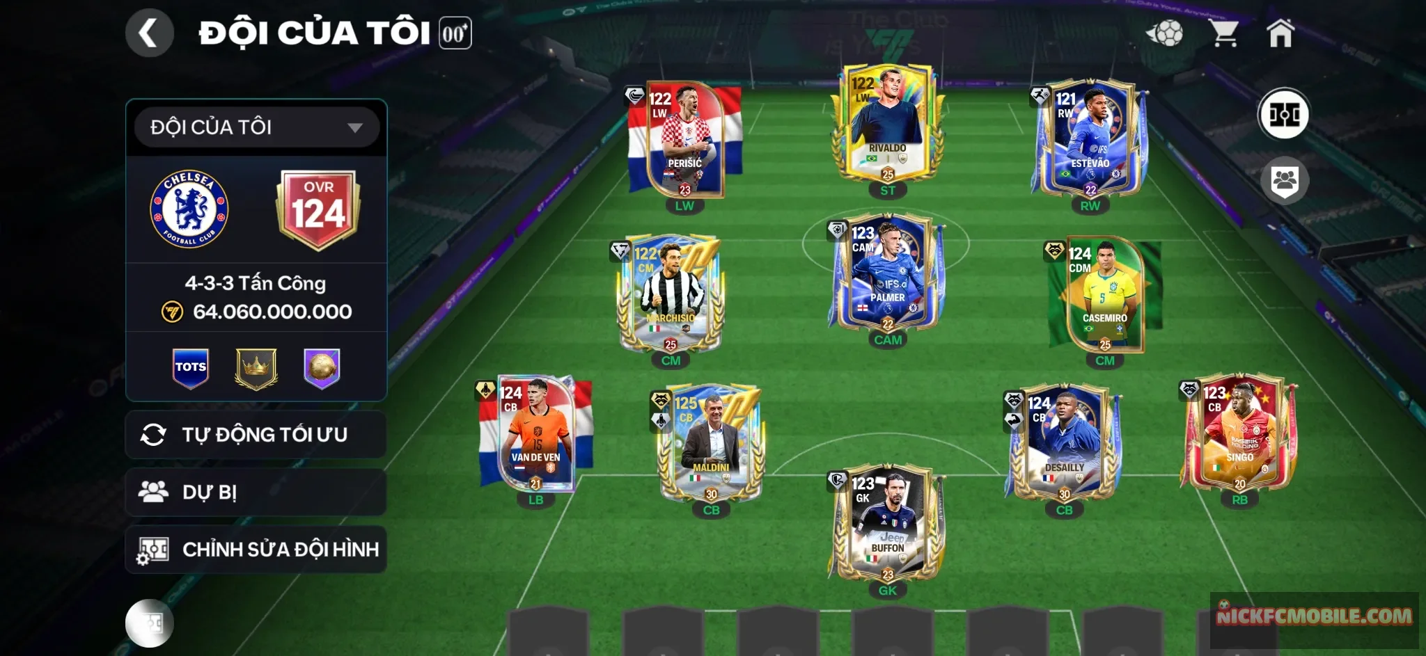 Acc có 1 cầu thủ ovr 120