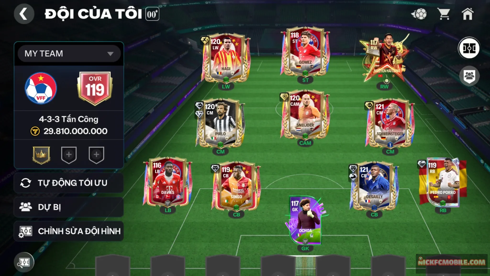 Acc ovr119 có 5cthu119 2cthu118