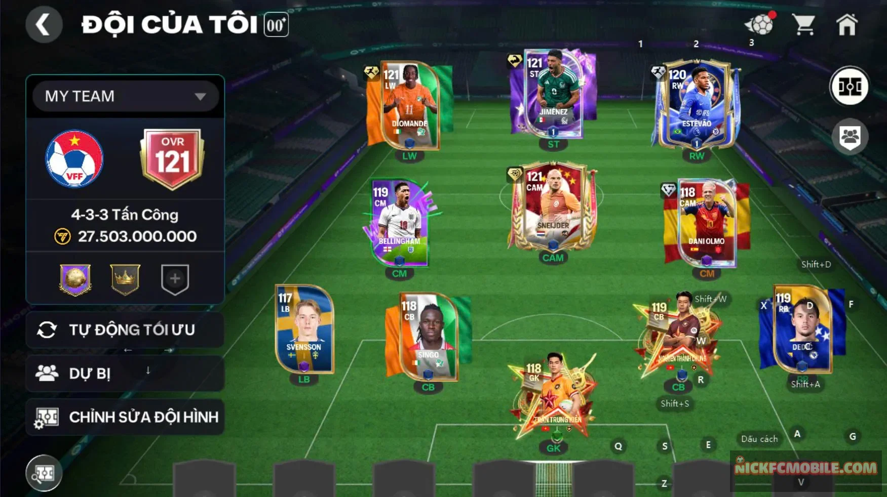 Acc ovr 121 3 cthu 119 đẹp cho ae...