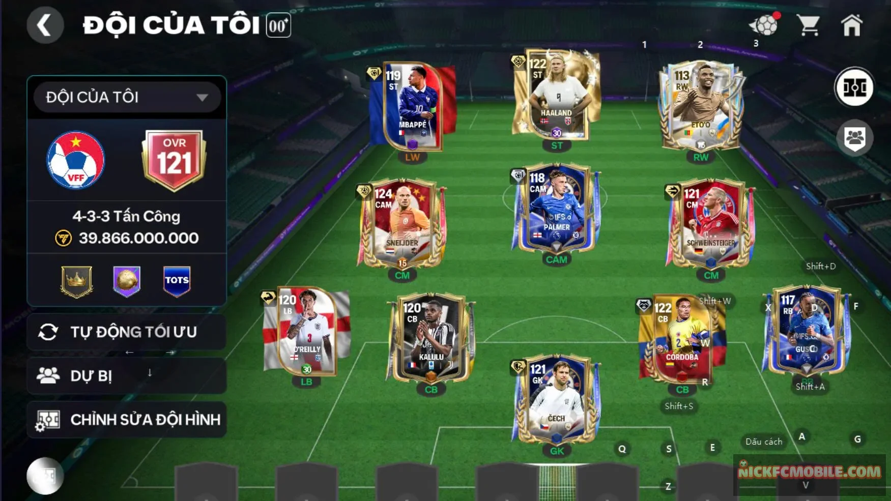 Acc 6cthu 119 top đầu game (m3p, halan, snider, cech,...)...