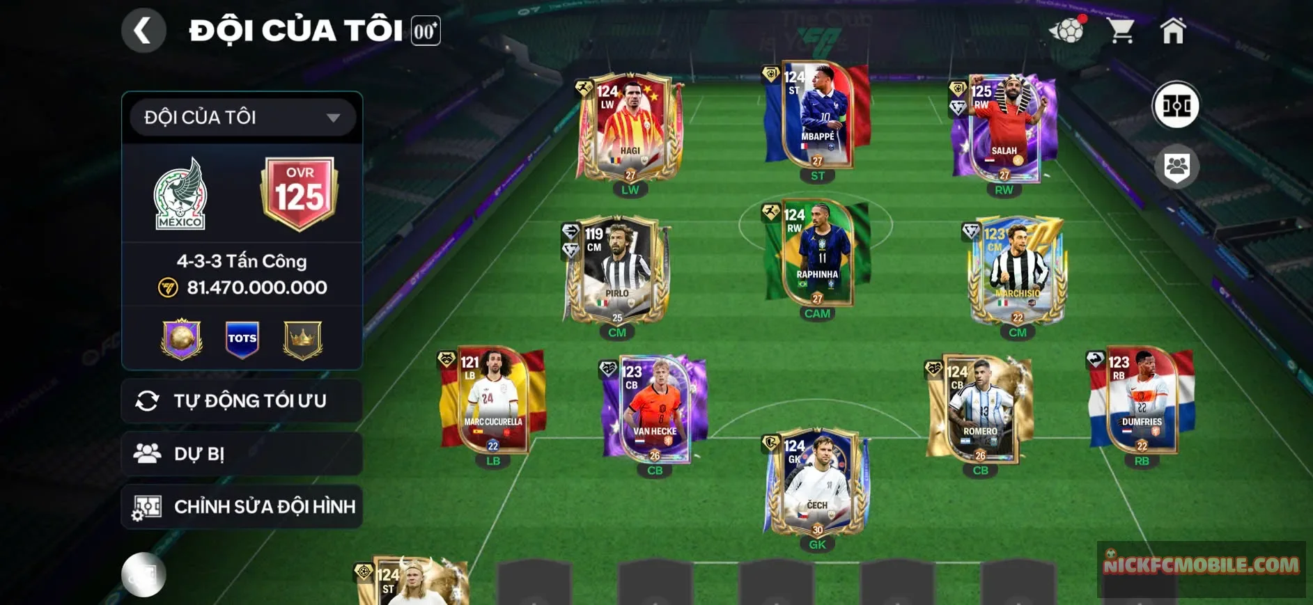 ACC OVR 125+ , SALAH BẢN THẺ OVR 120, 9 CẦU THỦ 119 NGON, 3 CẦU THỦ 118 , RANK GIẢ LẬP CHƯA ĐÁ CHO AE ĐÁ LẤY GEMS