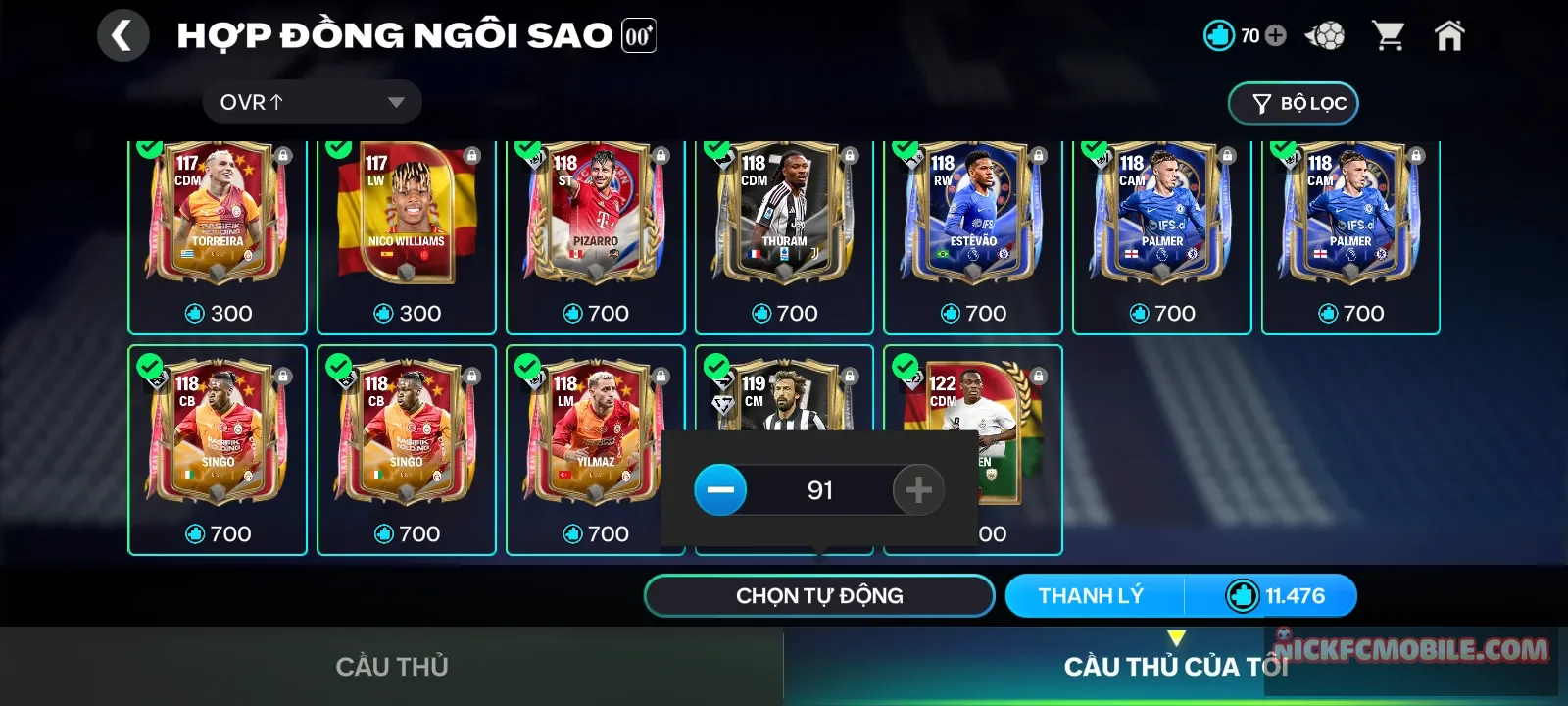 Acc reg 11k5 mảnh , còn dư 50k gem và 8k hhth