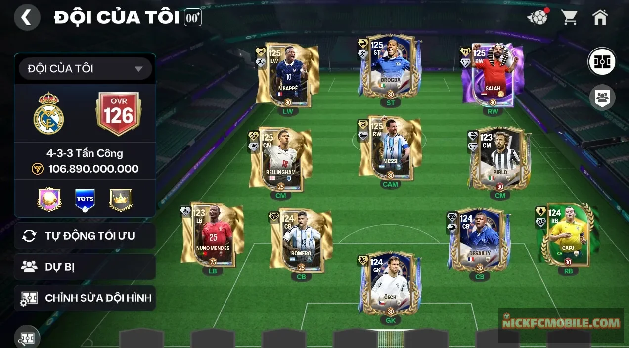 S11 - ĐH 106B 6 CON 120 + 9K4 ĐIỂM SS ĐỔI ĐƯỢC 1 CON 120 Garena TTT