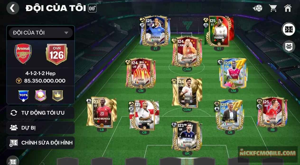 S12 - ĐH 85B 5 CON 120 + 24K ĐIỂM SS ĐỔI ĐƯỢC 2 CON 120 Garena TTT