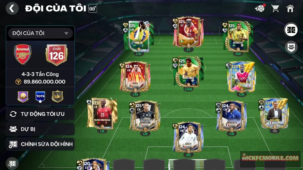 S18 - ĐH 89B 7 CON 120 + 12K ĐIỂM SS ĐỔI ĐƯỢC THÊM 1 CON 120 Garena TTT