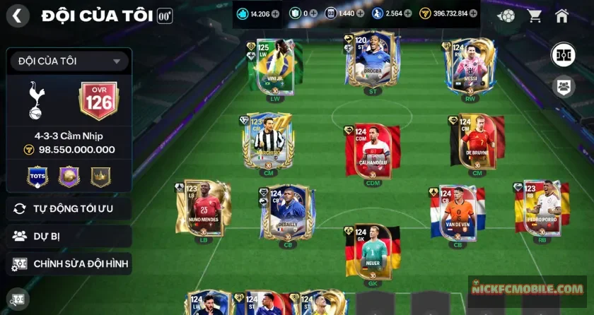 Ovr 126, dư 14K mảnh