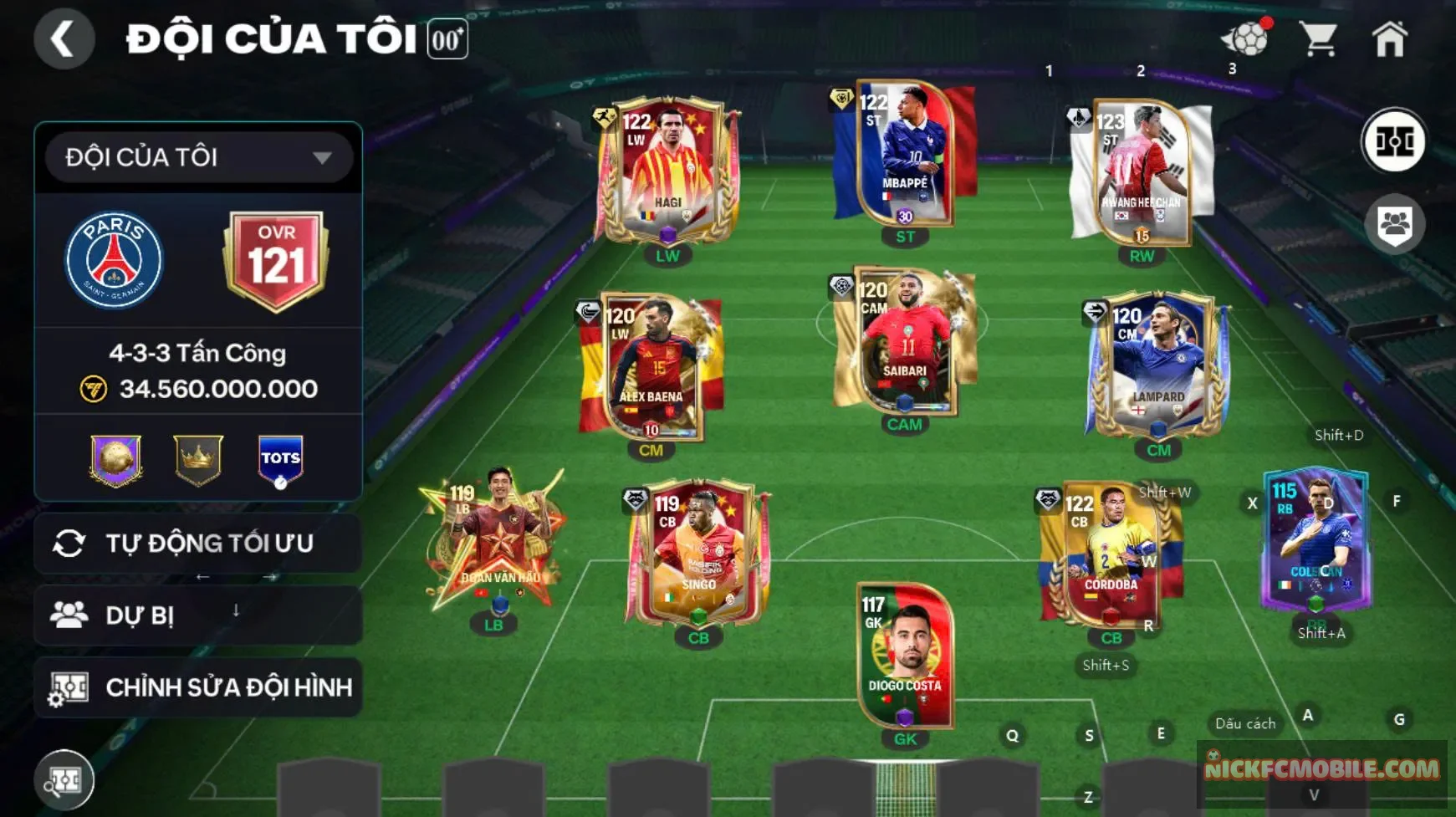 Acc ovr 121 2 cthu 119(m3p, hagi) kèm 6 cthu 118 dư 10k gems