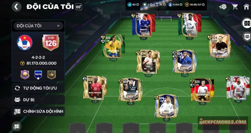 Ovr 126, Rô vẩu