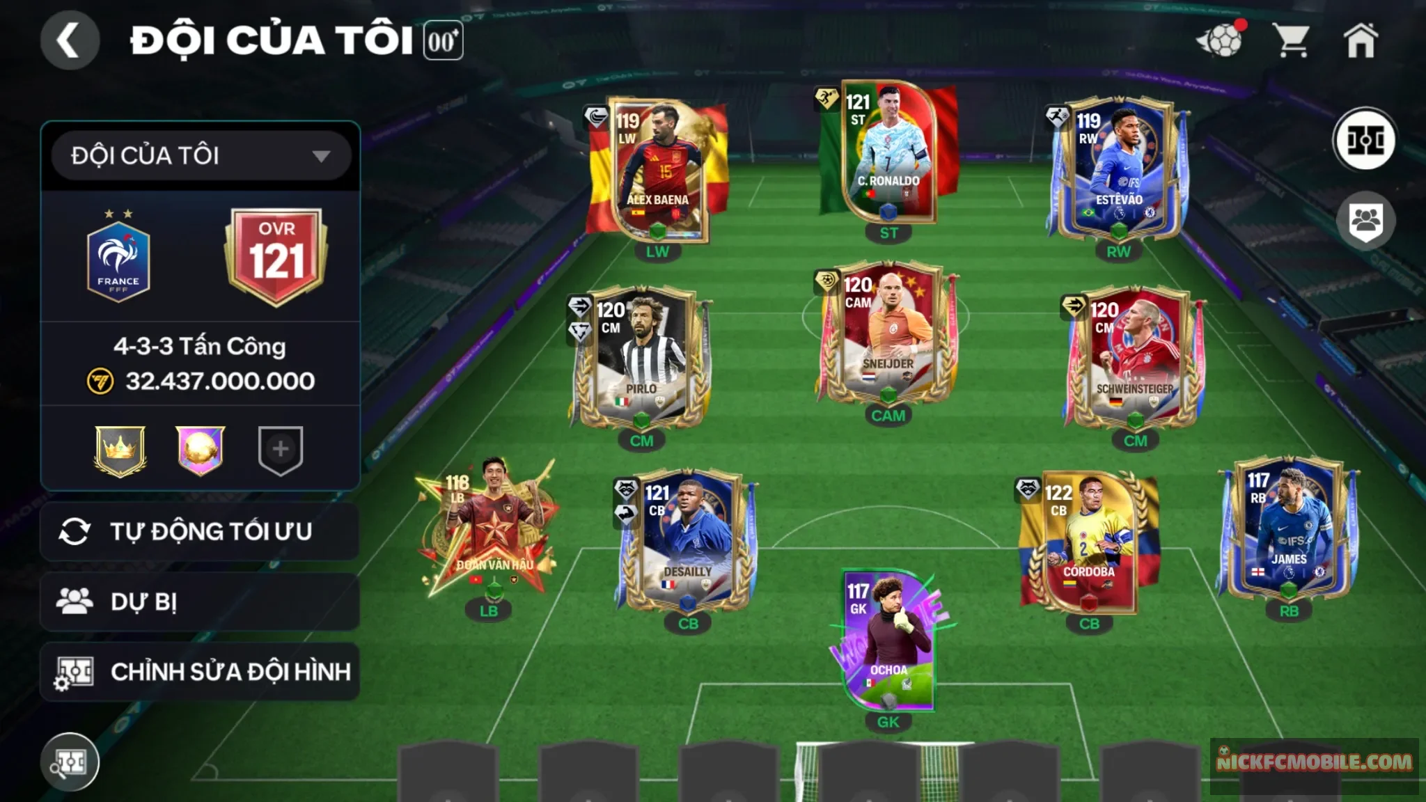Ms242 Acc ovr121 có 5cthu119 3cthu118
