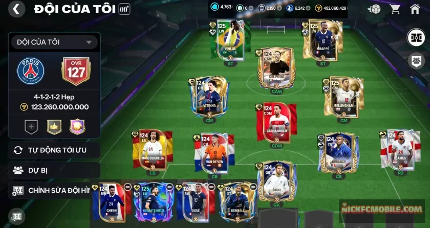 Ovr 127, 4k7 mảnh, 4 thẻ 120