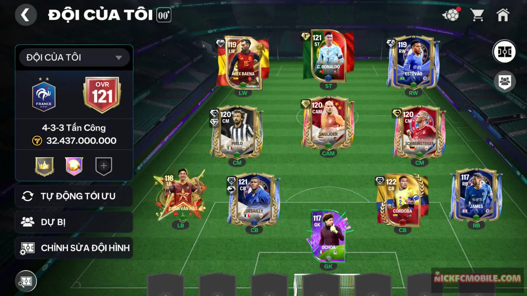 Ms242 Acc ovr121 có 5cthu119 3cthu118