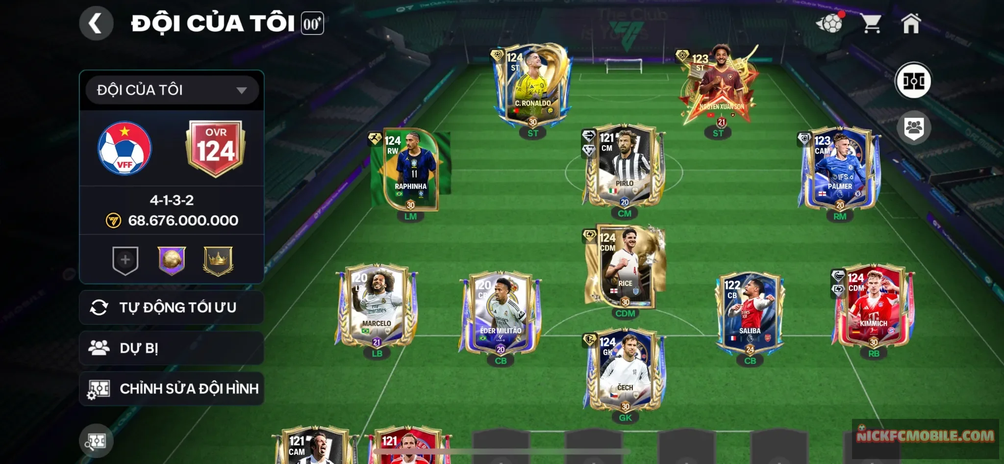 Cr7 UTOTS hàng hiếm - team 7 cầu thủ 119 siêu đẹp + dư 2k mảnh trao đổi