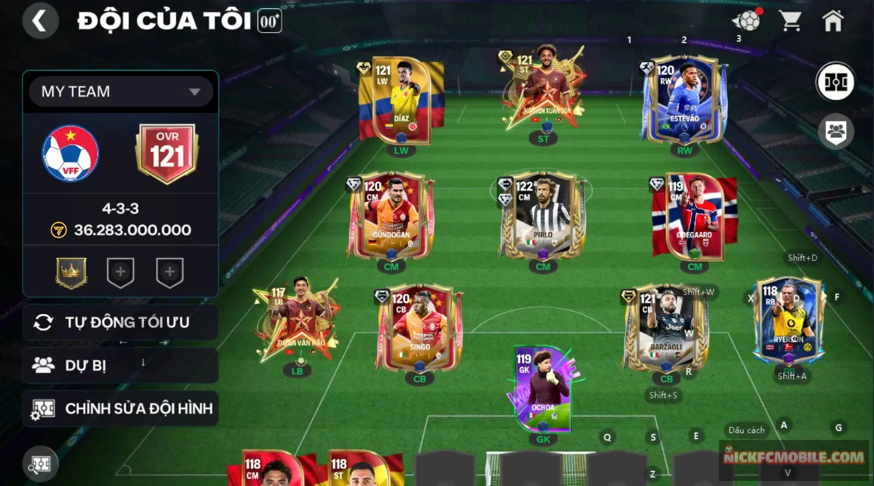 Acc ovr 121 4 cthu 119 4 cthu 118, dư 16k gems....