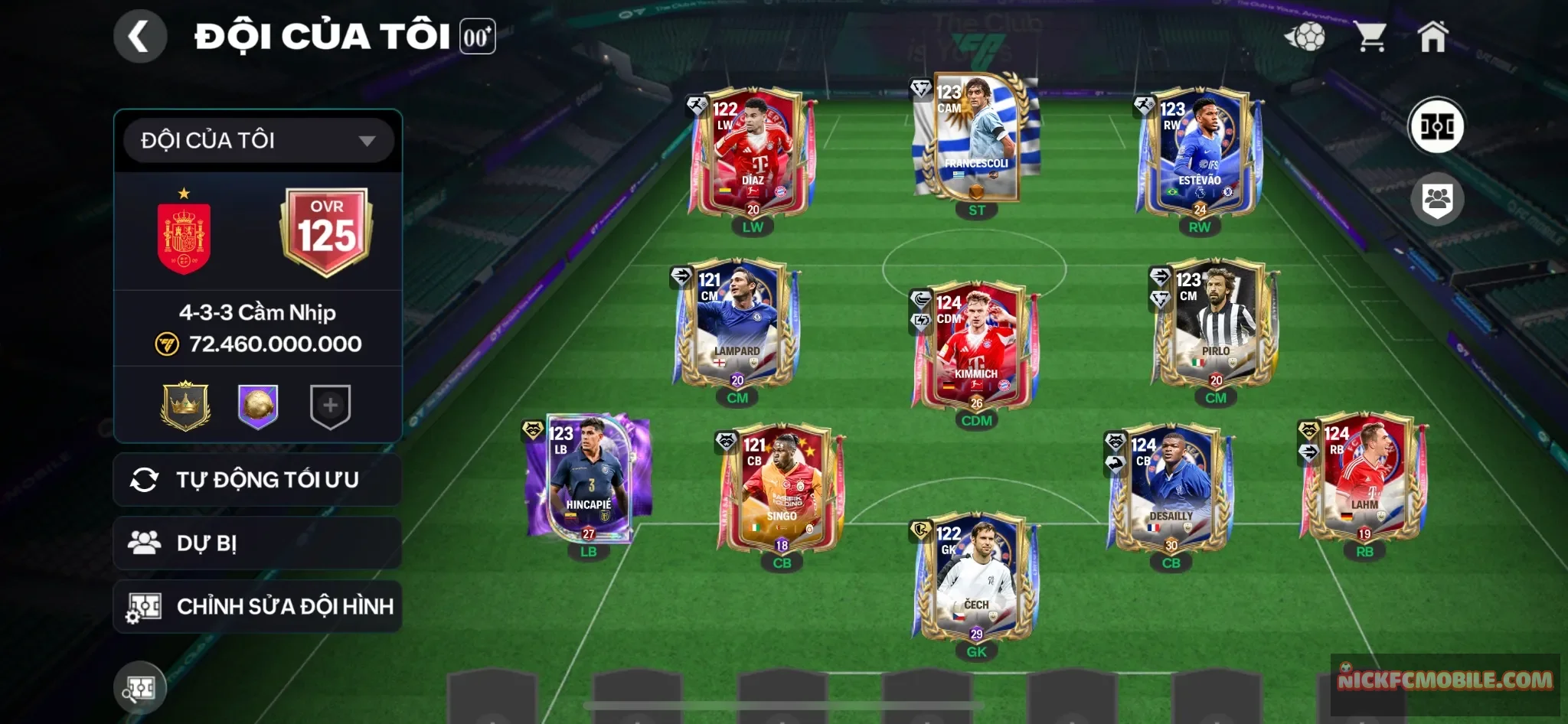 OVR125..lahm+pirlo+kimmich+desailly+các ct hot đh đá ổn