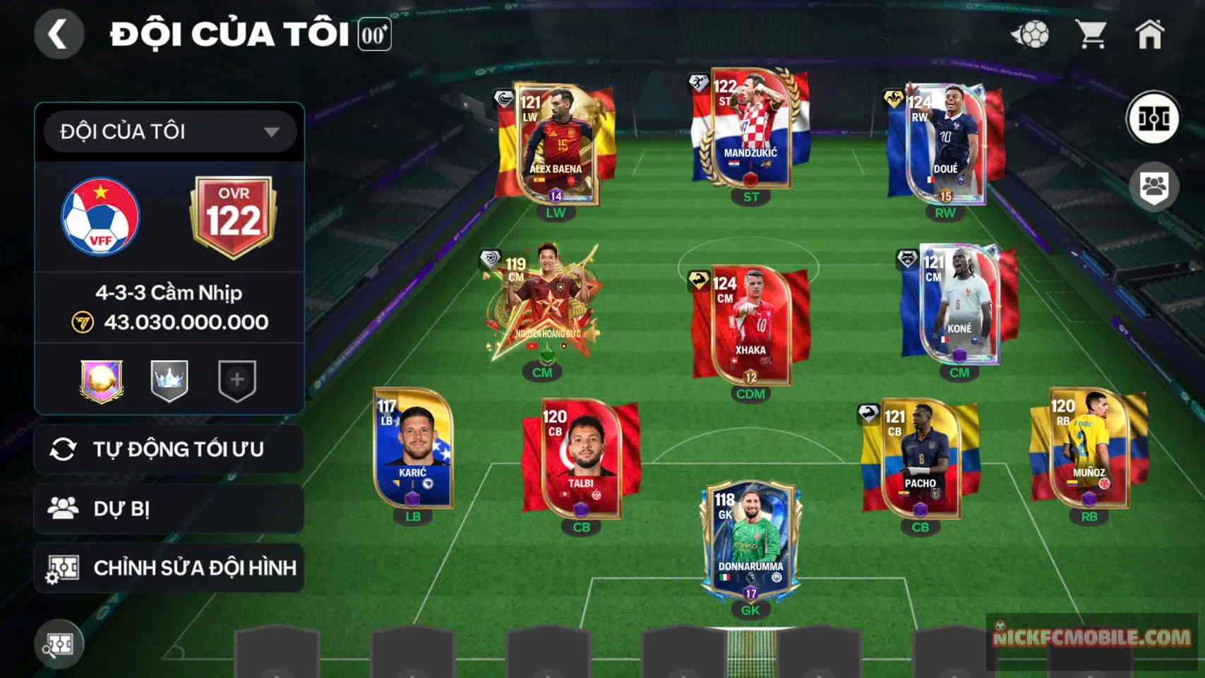 Ms238 Acc ovr122 có 2cthu119 5cthu118 khung ngon