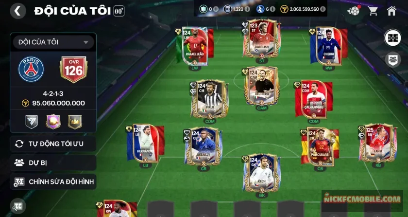 Ovr 126, 2 tỷ coin