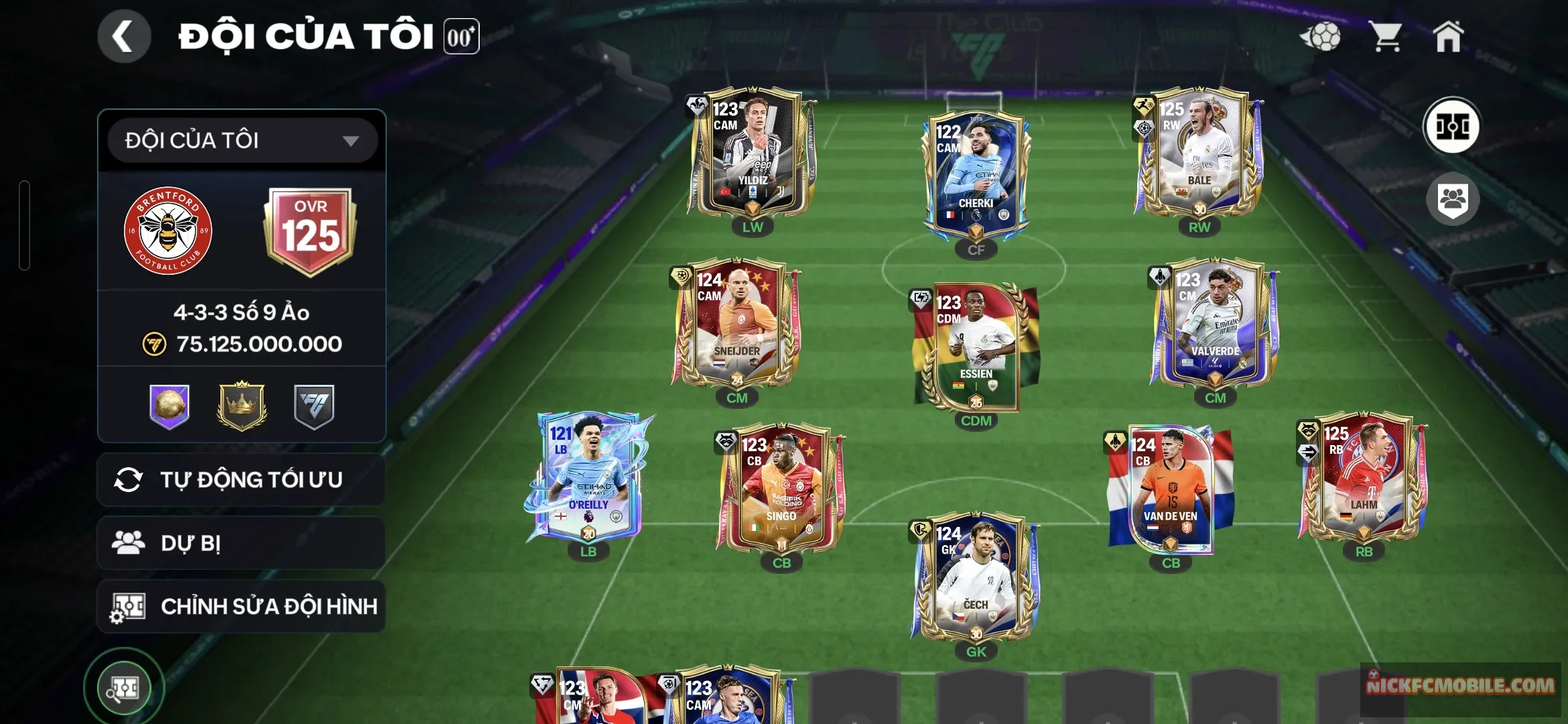 Acc siêu ngon có BALE vs LAHM 2 cthu ovr 125