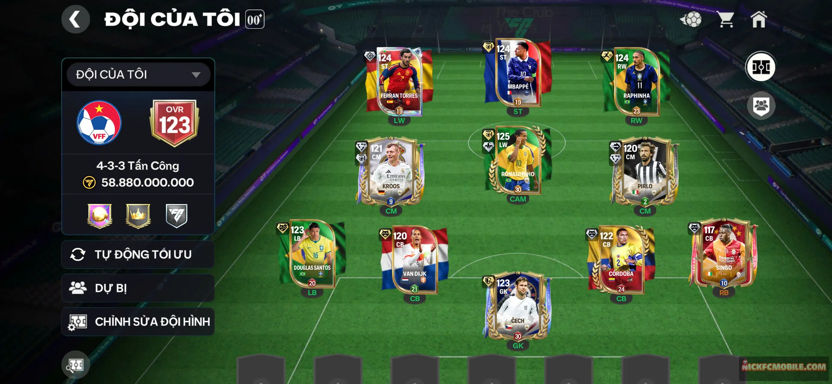 Ms463 hàng ngon có ronaldinho ovr 125 cực hot nhiều ae săn đuổi