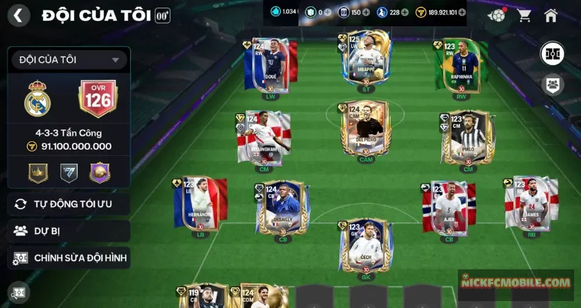 Ovr 126, 1K mảnh