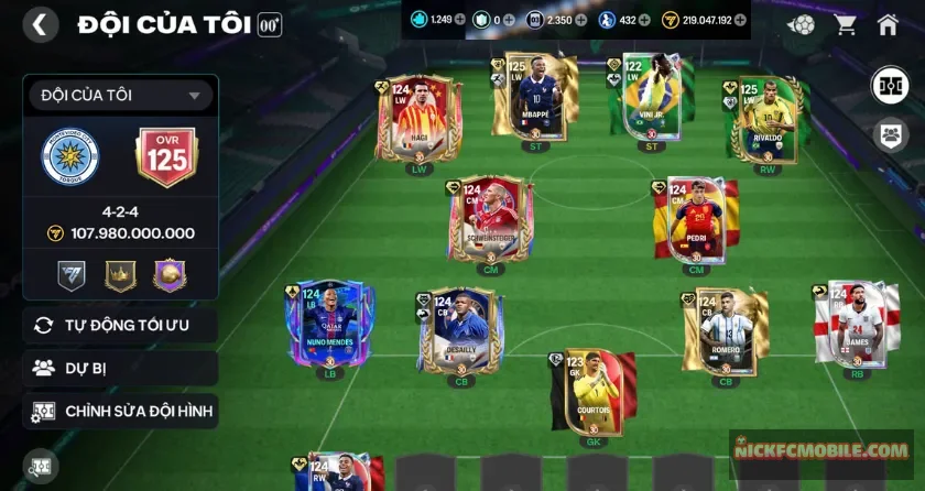 Ovr 125, 1k2 mảnh