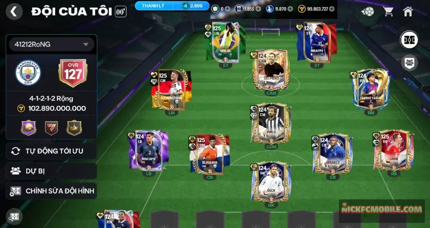 Ovr 127, 2k8 mảnh, 11k8 hhth
