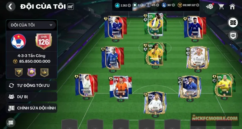 Ovr 126, 2k2 mảnh