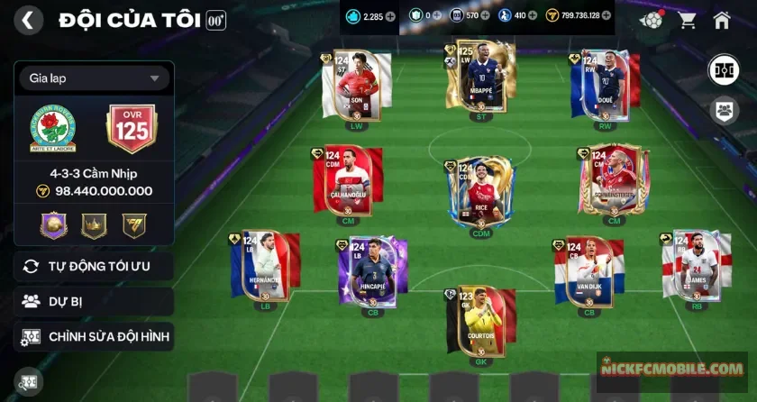Ovr 125, 2k2 mảnh