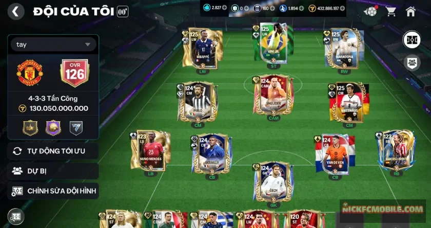 Ovr 126, 2k8 mảnh, 1k8 hhth