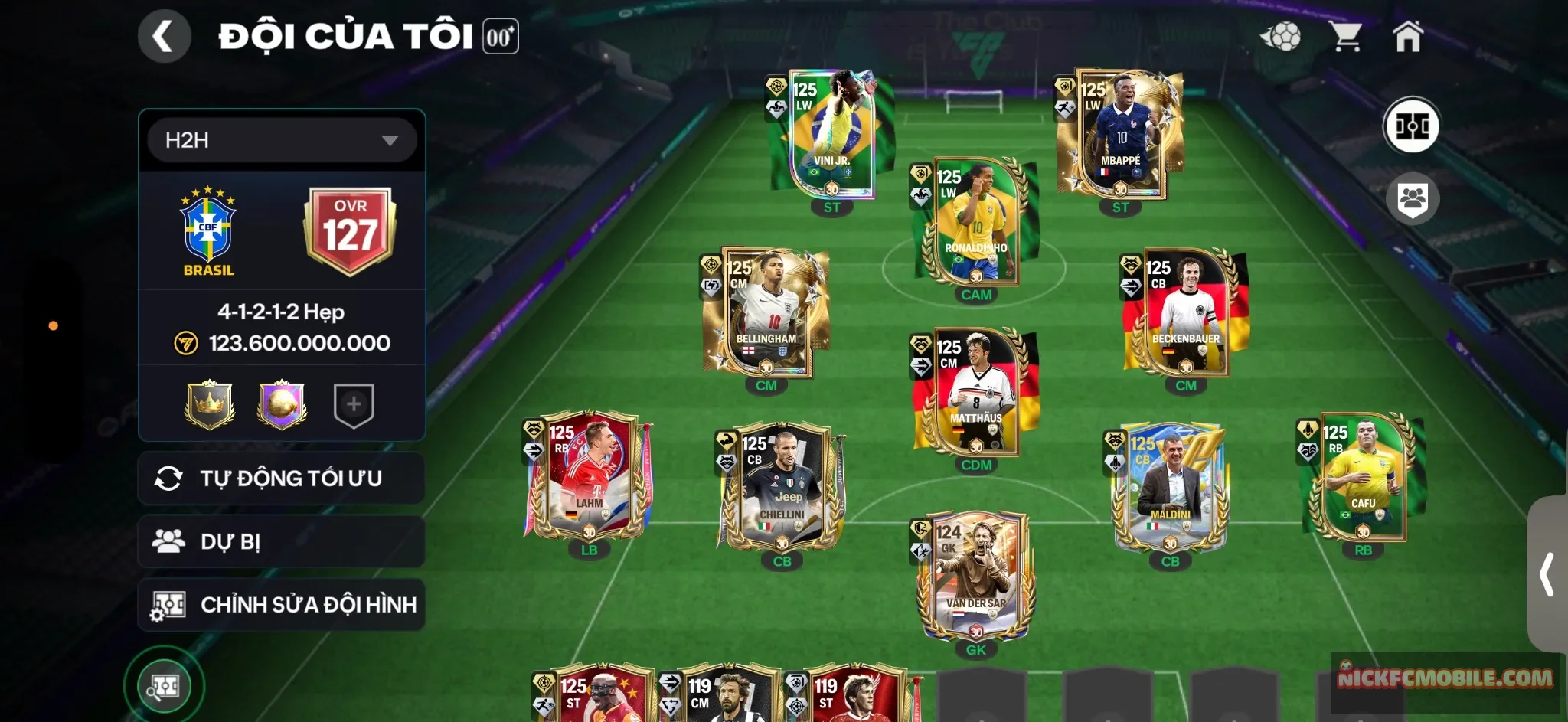 OVR 127 - 12con 120 - Đã mở sổ vé T8 , Rank cao , Garena TTT