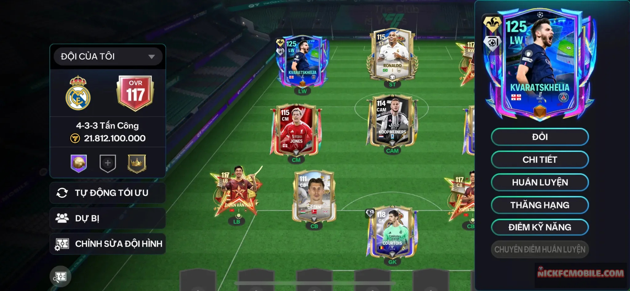 Reg Kravatkhelia UCl 125 + dư hơn 8k điểm thăng hạng