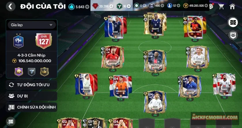 Ovr 127, 5K mảnh