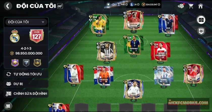Ovr 127, 1k9 mảnh