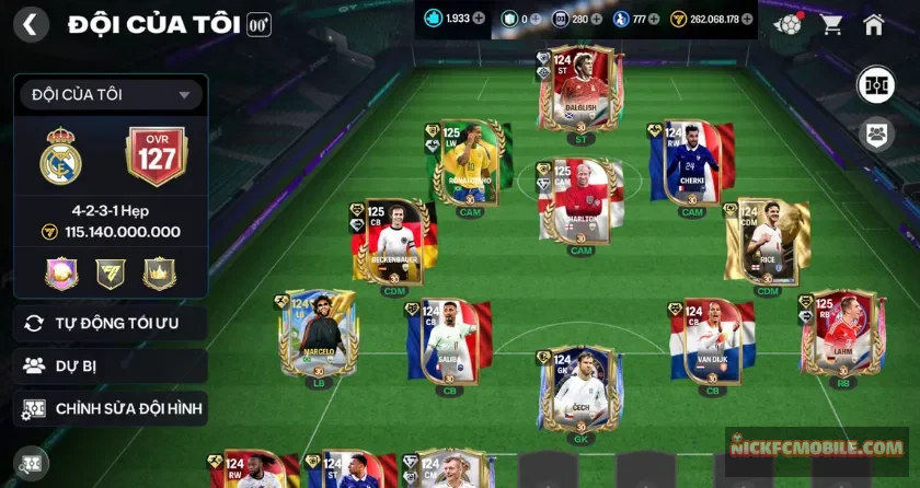 Ovr 127, 1k9 mảnh