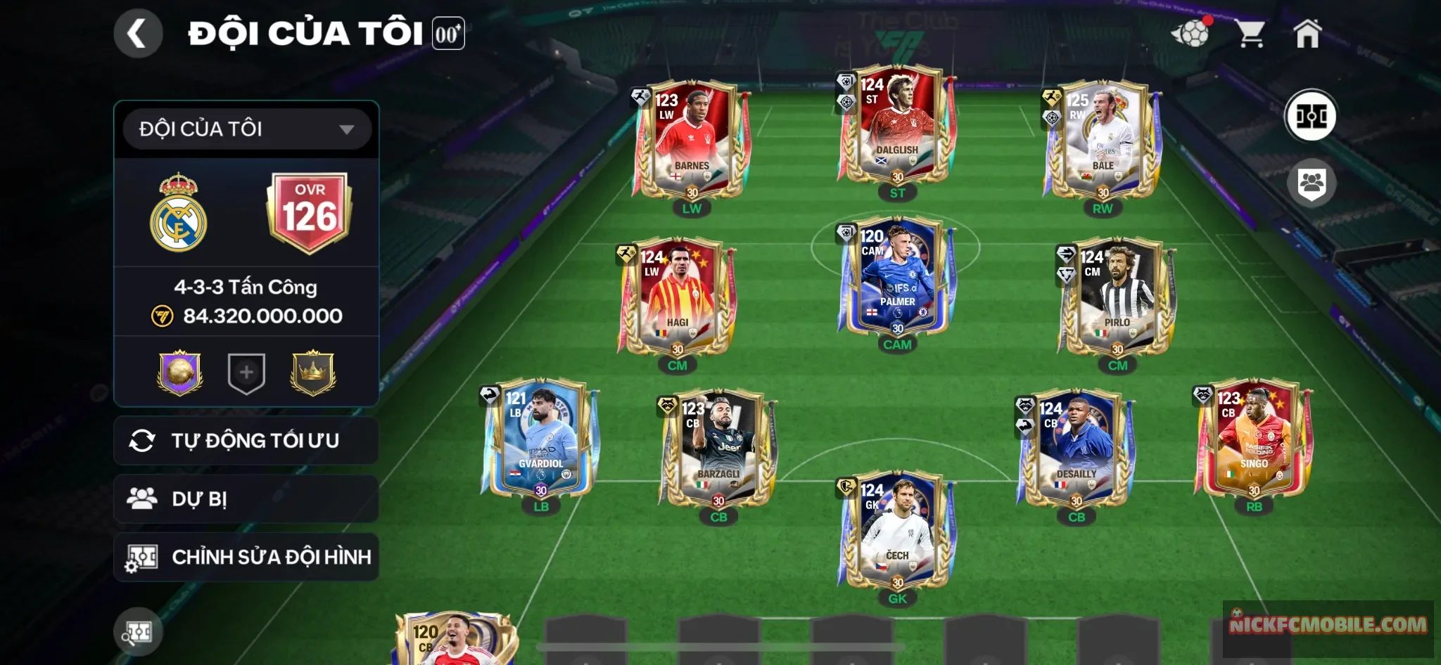 Ovr126 - max 2 huy hiệu - bale 125 khung đẹp + dư 2k1 mảnh trao đổi