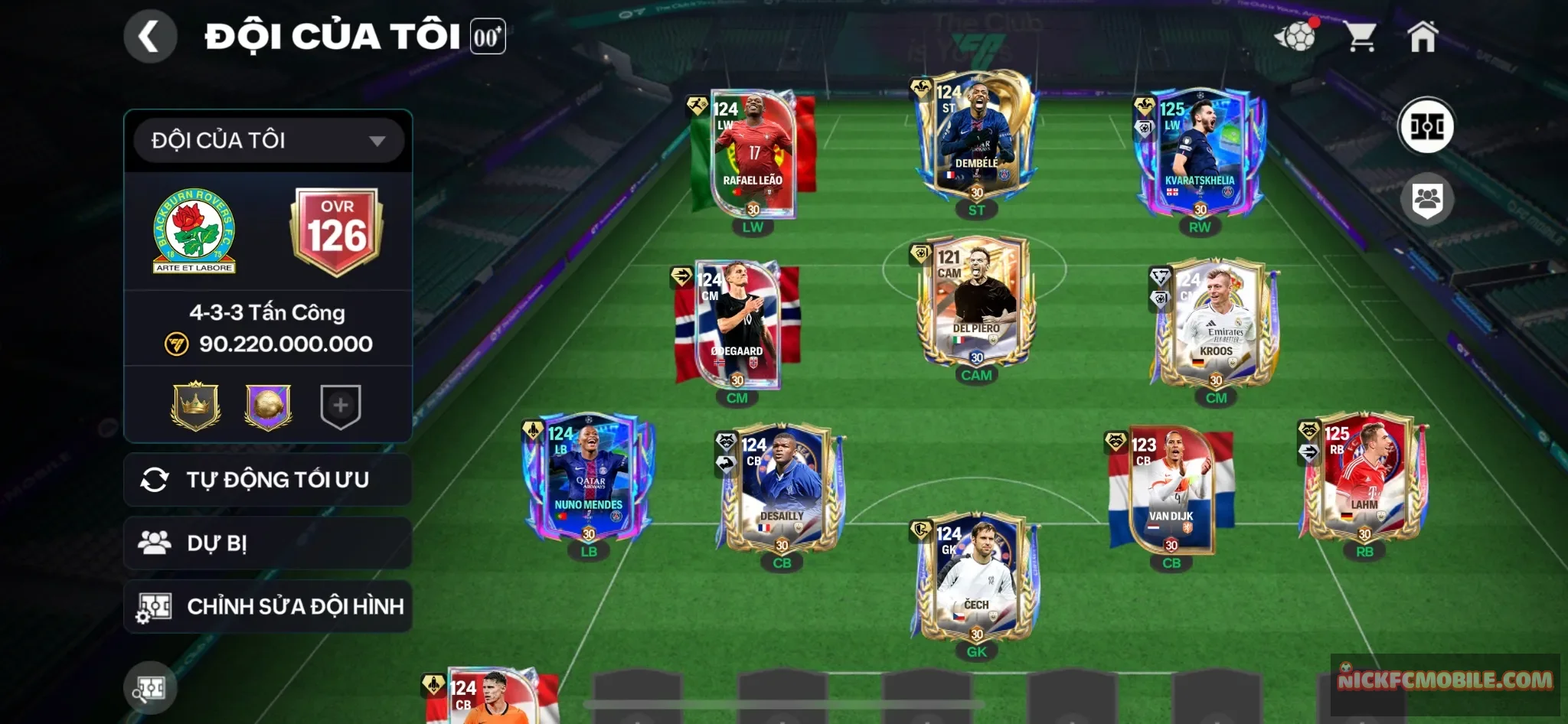 Ovr126- Dem UTOTS + Kravat UCl 120 + Lahm 120 + full 119 + dư 48k gem + gần 2k mảnh