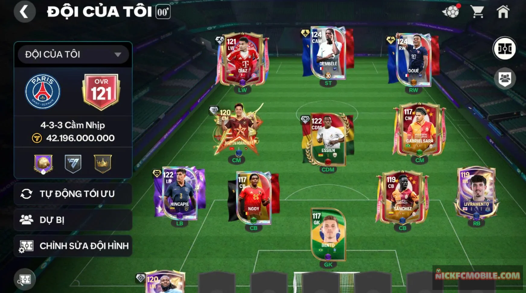 Acc ovr 121 3 cthu 119, 1 cthu 120 có nvu trở lại,...