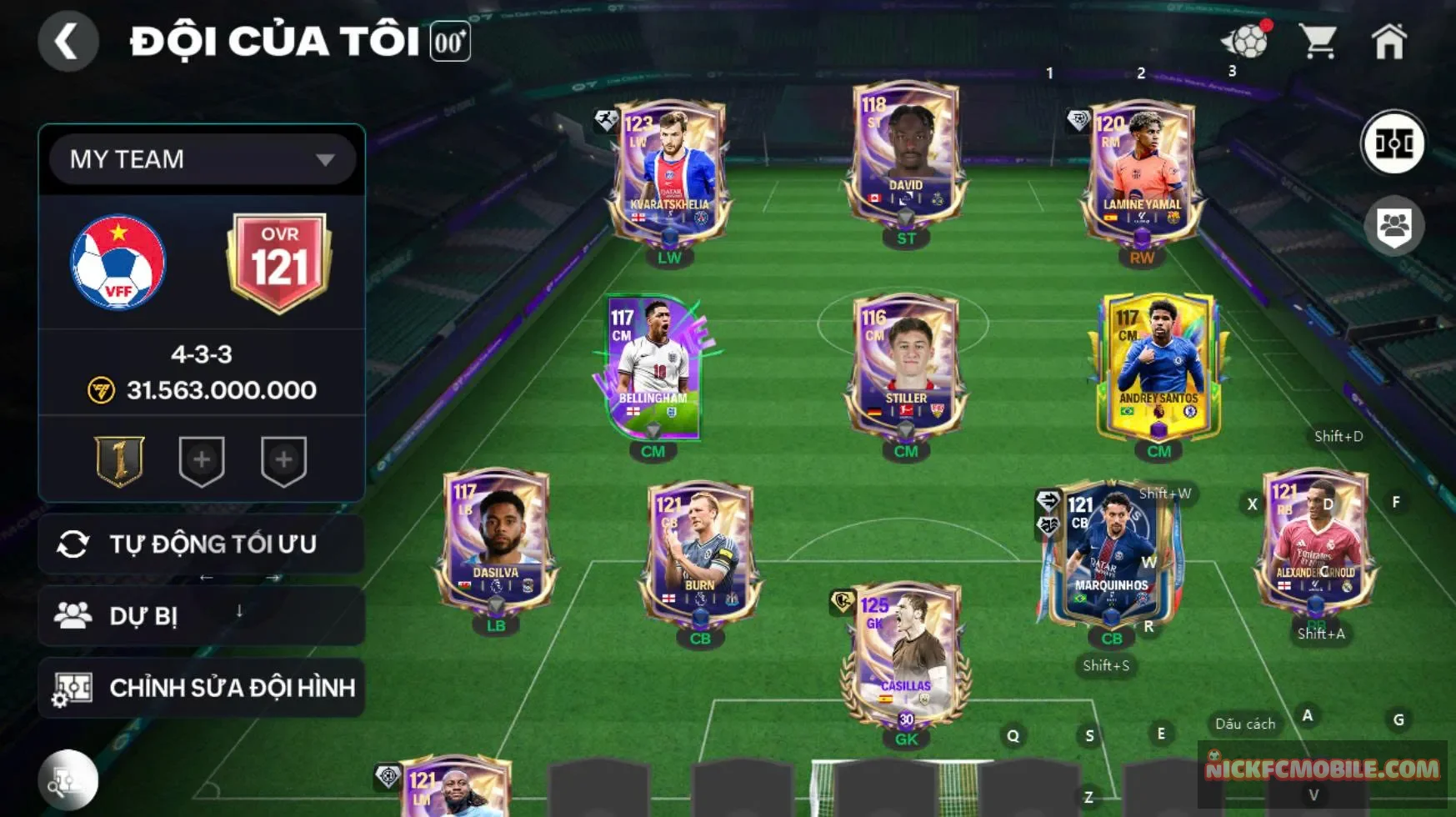 Acc ovr 121 nhiều cầu thủ mùa mới hot...