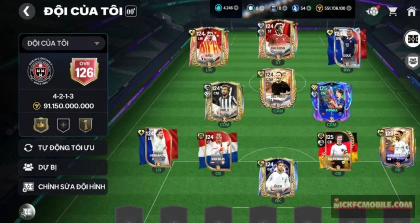 Ovr 126, 4K mảnh