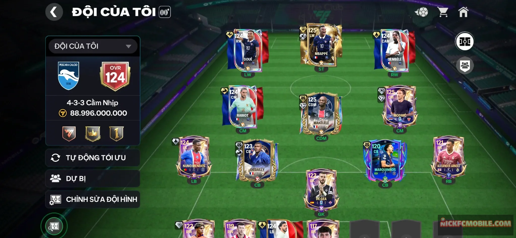 Mp3 + Dem + Modric + full cầu thủ ngon cho ae đá.