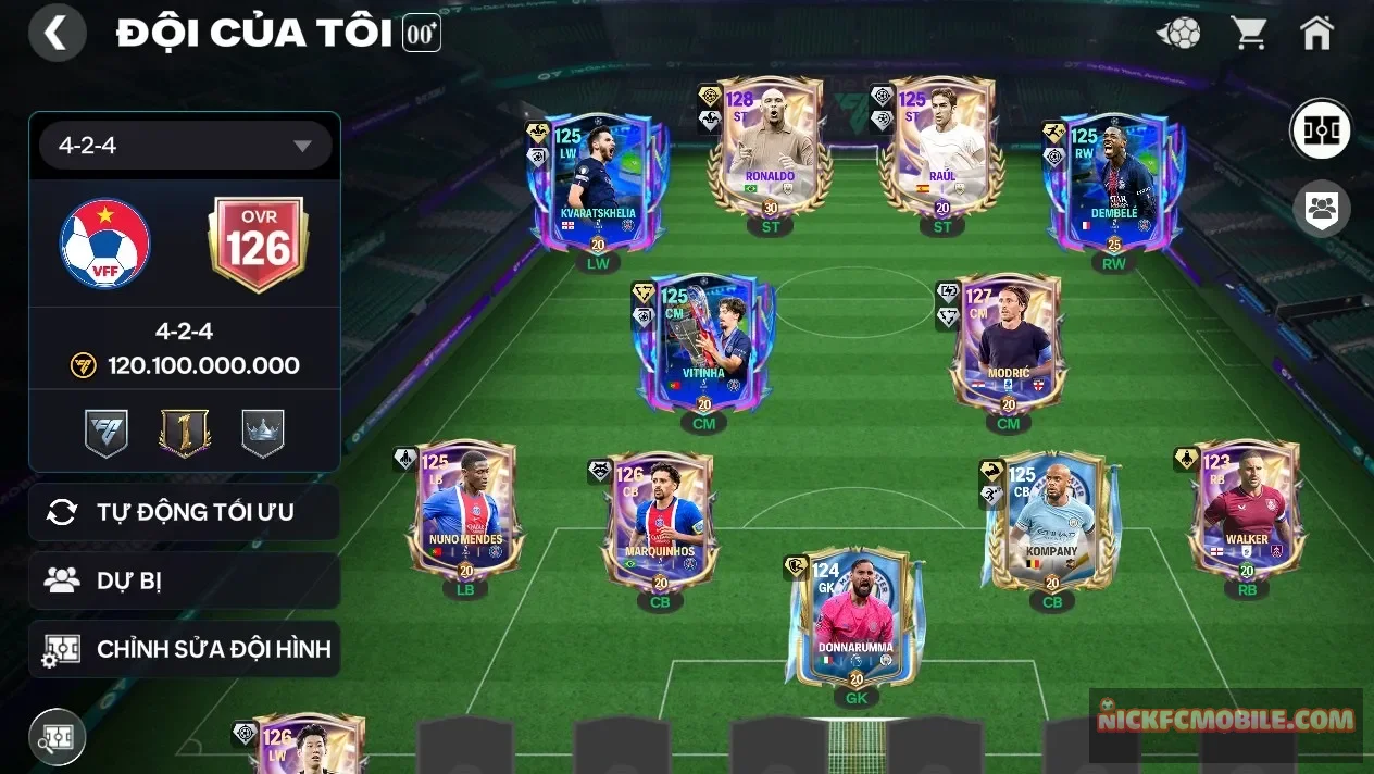 S5 - ĐH 120B  RONALDO BÉO 123 + 3 CON 122  Garena TTT