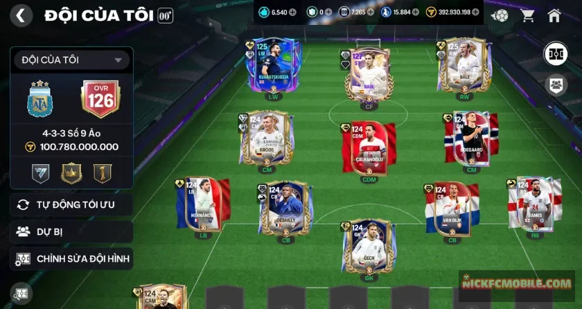 Ovr 126, 6K5 mảnh, 15K8 hhth