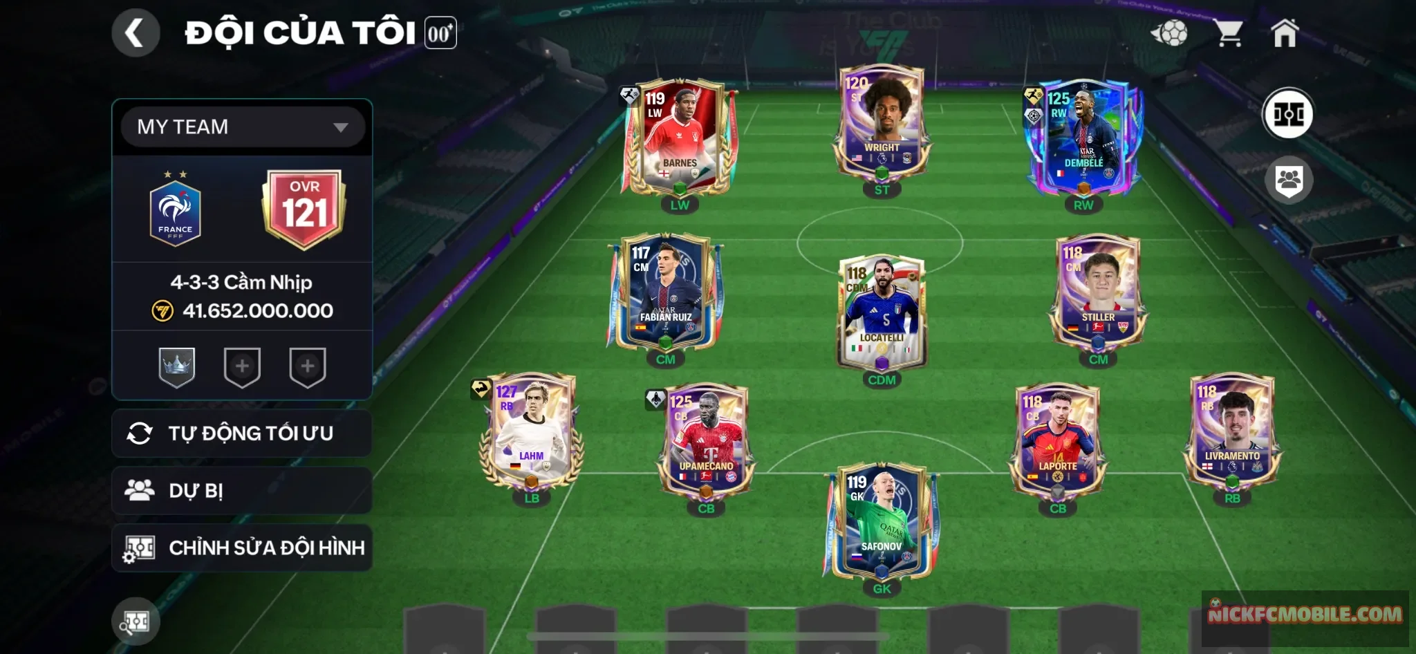 Dem UCL 125 kẹp Lamh 127
